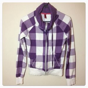 H&M Hooded Checkered Jacket