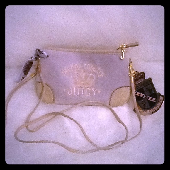 Grey Juicy couture replica wristlet/purse