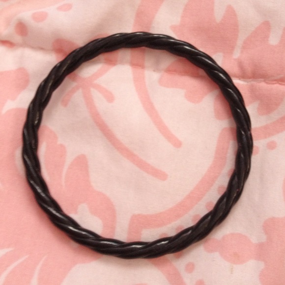 Black bangle bracelet