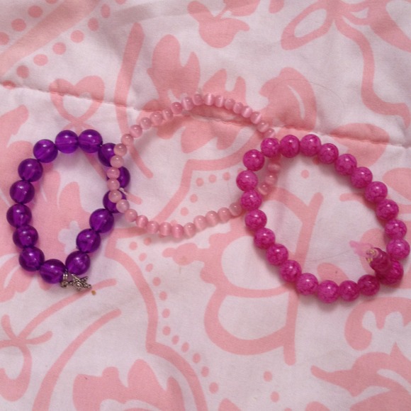 3 power bead style bracelets