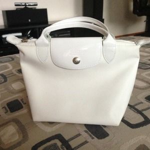 Authentic Longchamp white handbag