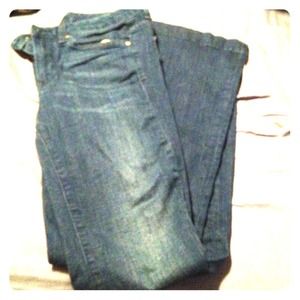 GAP Denim - BUNDLE Gap Long/Lean Jeans, 6 & Leather trench, M GAP Denim - BUNDLE Gap Long/Lean Jeans, 6 & Leather trench, M