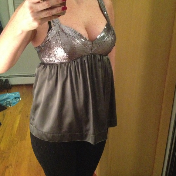 ❌❌❌SOLD❌❌❌50) Sequin baby doll top