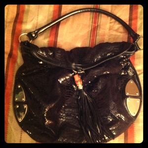 SOLD Black snake skin look very elegant