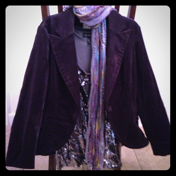 Nine West Velvet Blazer