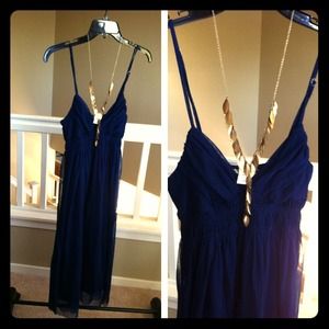 necessary objects Dresses & Skirts - Navy blue knee length empire dress SZ S necessary objects Dresses & Skirts - Navy blue knee length empire dress SZ S