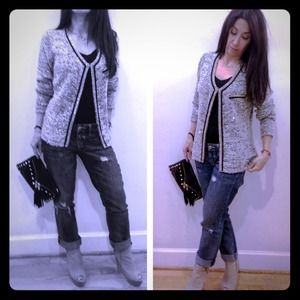 Sweewe Paris Jackets & Blazers - Chanel style sequin sweater jacket from Paris New Sweewe Paris Jackets & Blazers - Chanel style sequin sweater jacket from Paris New