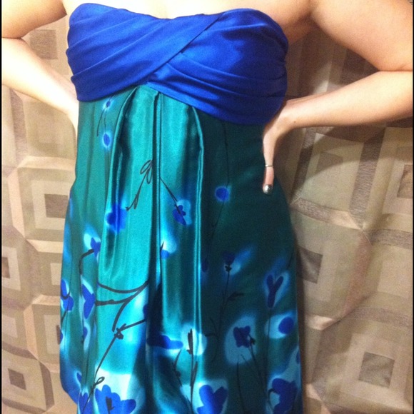 Formal satin bubble dress