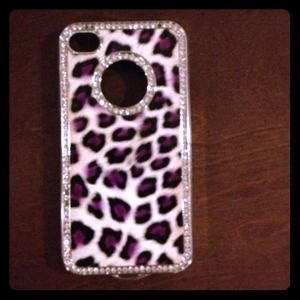 Cheetah bejeweled iPhone 4/4s case