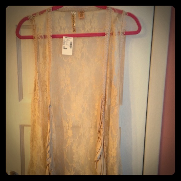 Vintage lace vest