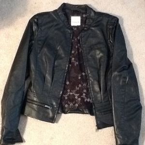 Faux leather jacket