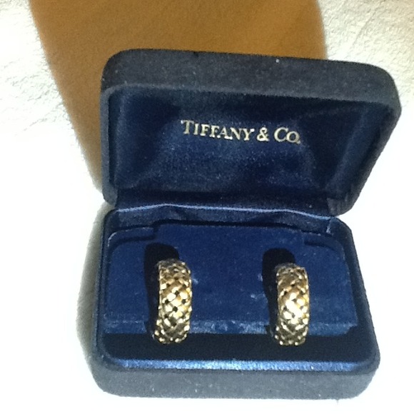 Tiffany's gold earrings