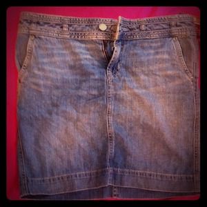 Light blue gap jean skirt