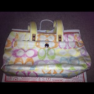 Coach signature hampton tote