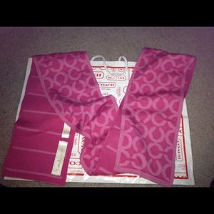 Coach Pink Scarf