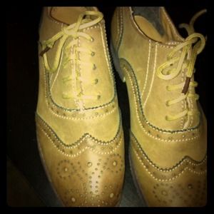 Light army green Oxford shoes