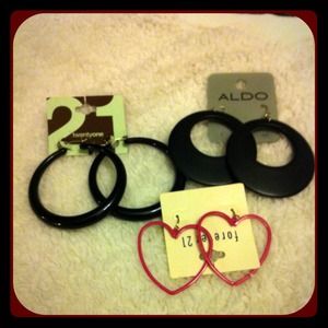 3 pairs of random brand earrings