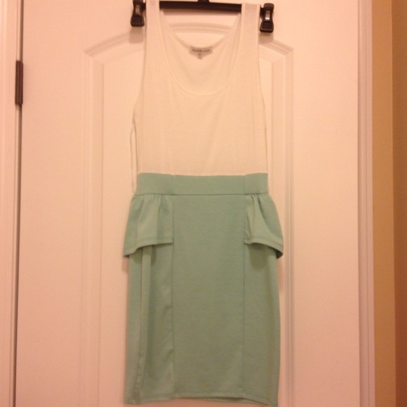 Sexy Color Block Peplum Dress