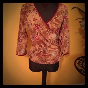 Top with beautiful flower patterns