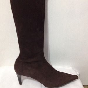 Prada - Brown Suede 3/4 length boots