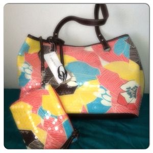 Sequin multi color bag