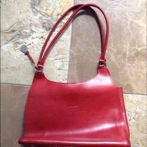 Red handbag