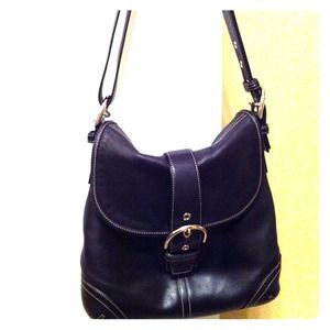 Authentic black Coach purse