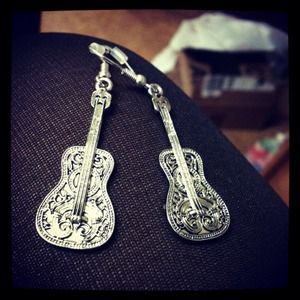Guitar Earrings