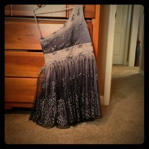 Sparkly grey & dark grey formal dress!