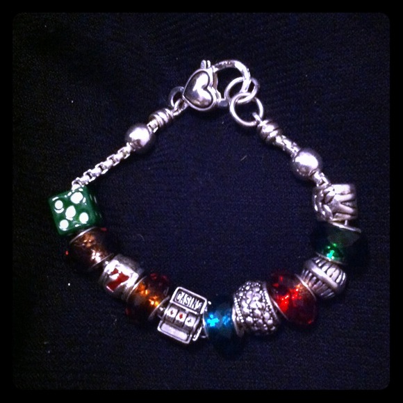 SOLD Handmade Casino Charm Bracelet
