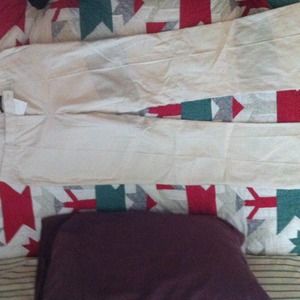 Hugo boss Cream silk polyester slacks.