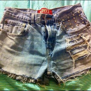 Custom made high waisted shorts