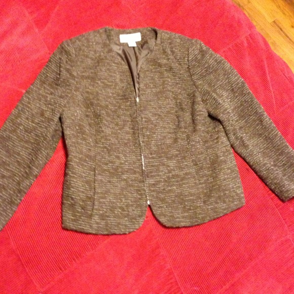 Brown suit jacket