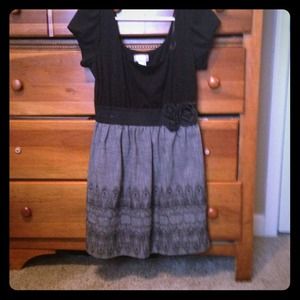 Worn a few times! Black & grey dress! Large