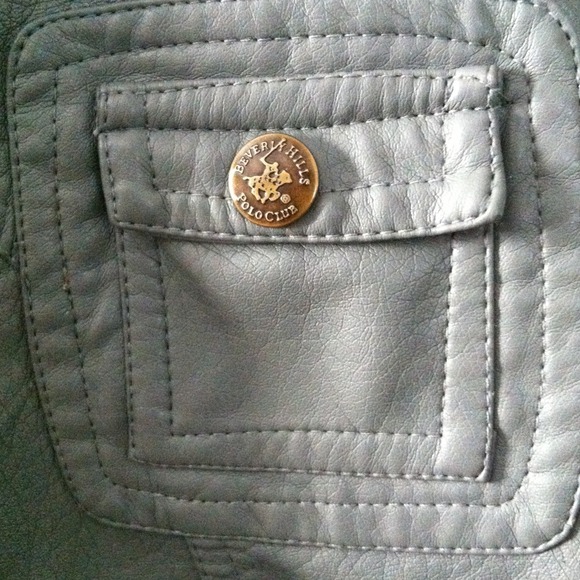 Gray Leather Jacket - Picture 2 of 4