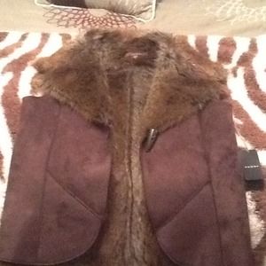 CHOCOLATE/SUEDE VEST