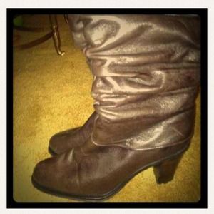 Bundle of Chocolate Boots and Sterling Necklace