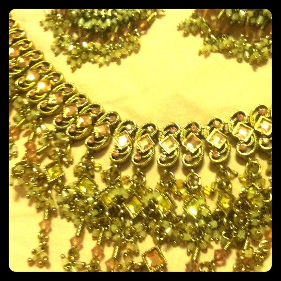 Light pink kundan set