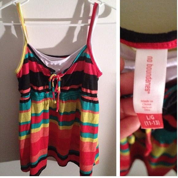 🔴Sold🔴Layered striped tank top