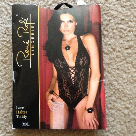 •Reserved• Lace halter teddy lingerie