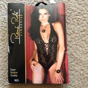 •Reserved• Lace halter teddy lingerie