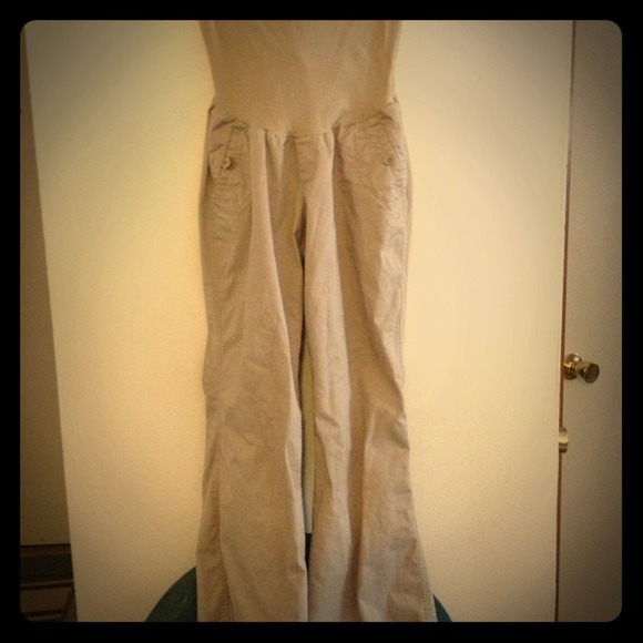 Long maternity scrub pants