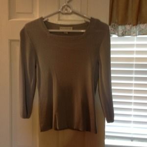 Petite Sophisticate grey sweater