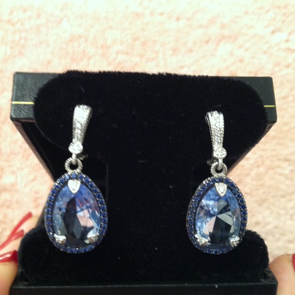 Judith Ripka silver and cz earrings