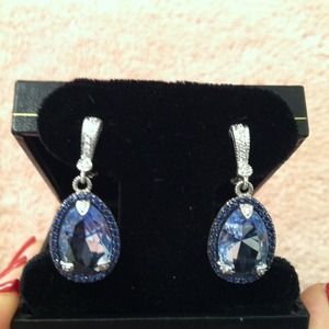 Judith Ripka silver and cz earrings