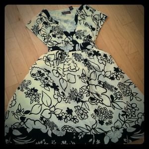 Black and cream dress reduce
