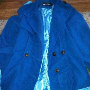 RESERVED---REDUCED⬇⬇Blue pea coat from Japan!