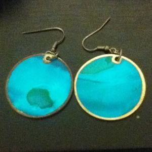blue earrings