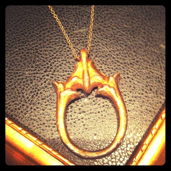 Vintage reconstructed brass necklace