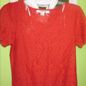 Red Lace Shirt